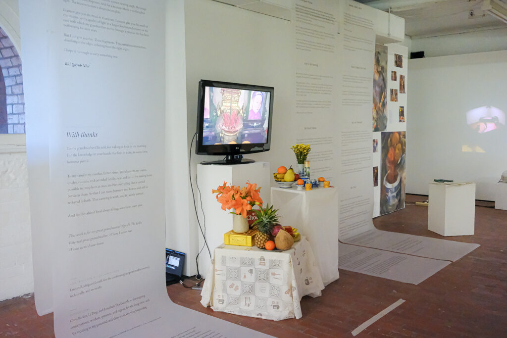 The altar table and screen installed at Abbotsford Convent